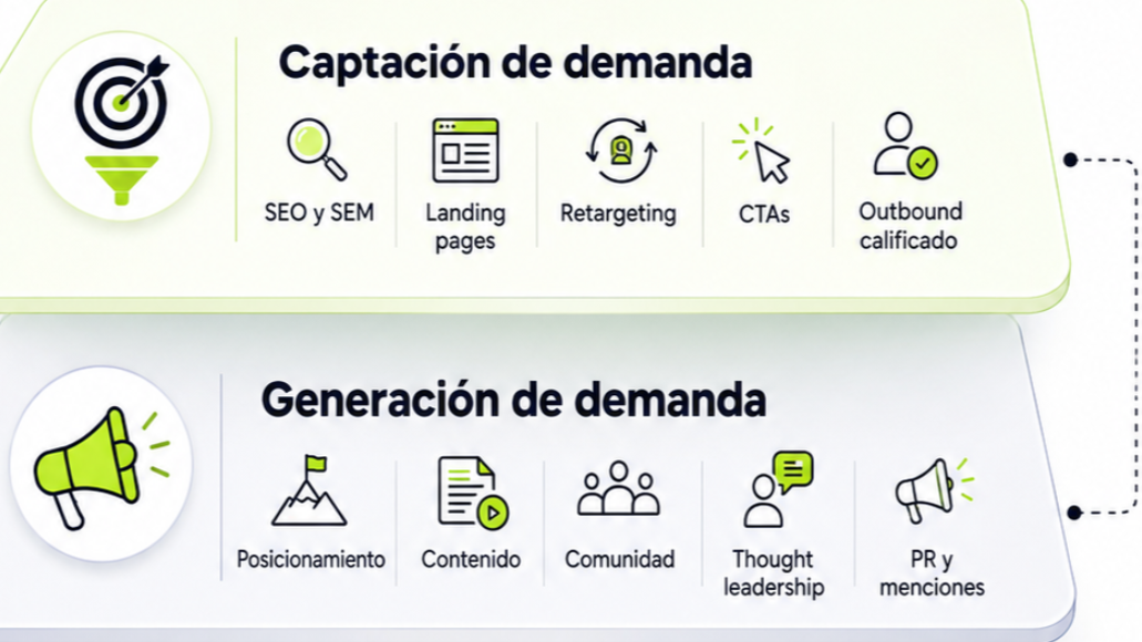 Generación vs. captación de demanda